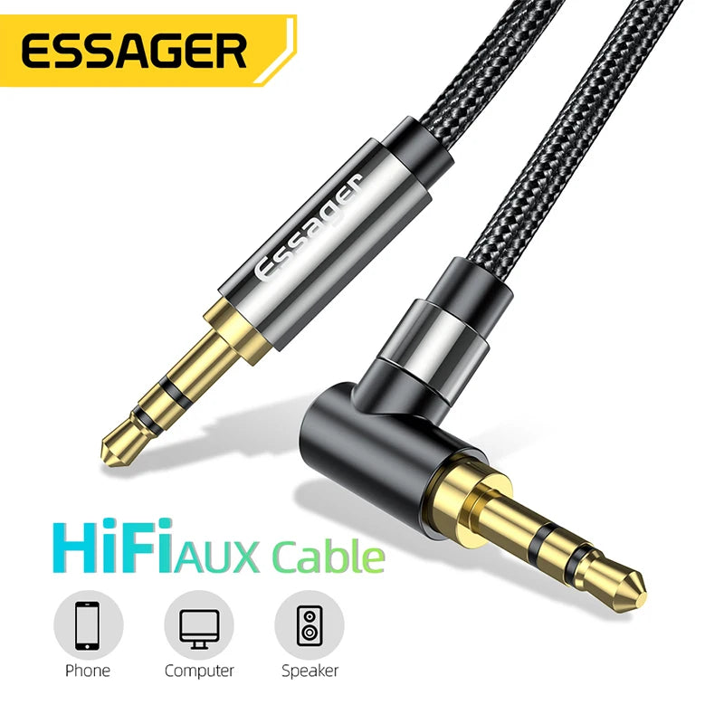 Essager 3.5mm Aux Audio Cable for Clear Sound - Smarsty