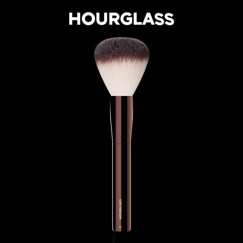 Hourglass Round Head Powder Brush for Soft Makeup Application - Smarsty