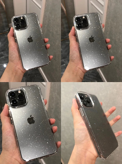 Clear Glitter Silicone Phone Case For iPhone Shockproof - Smarsty