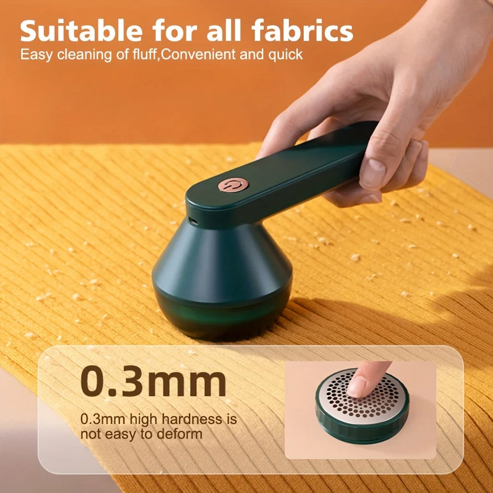 1PC USB Rechargeable Fabric Shaver, Portable Lint Remover for Clothes Bedding Furniture Carpet Sofa Cleaning Tool