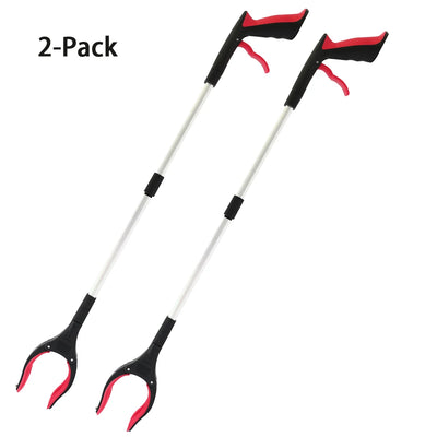 2-Pack Foldable Garbage Clip Litter Reachers Pickers Gripper Extender Hand Tools Environmental Sanitation Garbage Collector