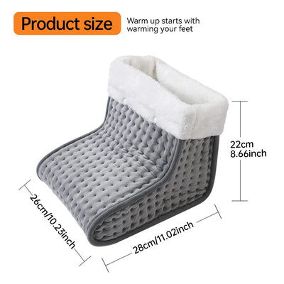 26*28*22cm Electric Heated Foot US/EU Warmers Soft Feet Heating Pad 9-gear adjustable temperature Electric shoe heating pad 1pc