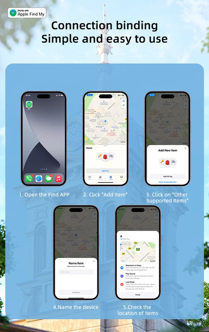 Timethinker Bluetooth GPS Tag Tracker for Pets and Kids - Smarsty