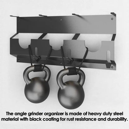 Wall Mount Angle Grinder Holder Angle Grinder Stand Angle Grinder Disc Grinder Cable Storage Rack For Cutting Polishing Machines by Smarsty