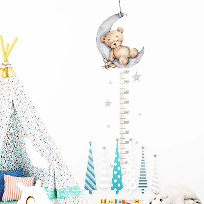 Cartoon Animal Height Ruler Wall Stickers for Kids Room - Smarsty