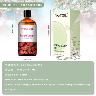 PHATOIL 100ml Sweet Fruity Fragrance Oil for Diffusers - Smarsty