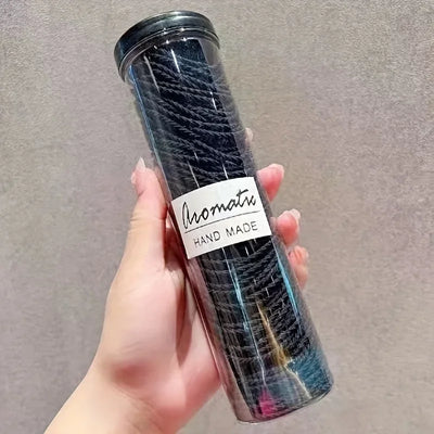 100Pcs Elastic Hair Ties Non Slip Seamless All Match Rings - Smarsty