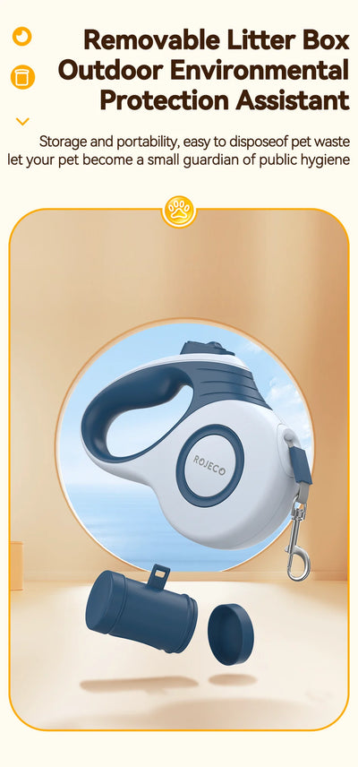 ROJECO Automatic Retractable Dog Leash for Small Dogs - Smarsty