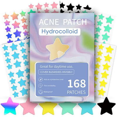 Colorful Star Acne Patches for Spot Treatment - Smarsty