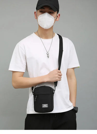 Compact Square Crossbody Bag With Oxford Cloth Durability - Smarsty