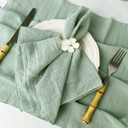 Set of 6 Cotton Dinner Napkins for Elegant Table Decor - Smarsty