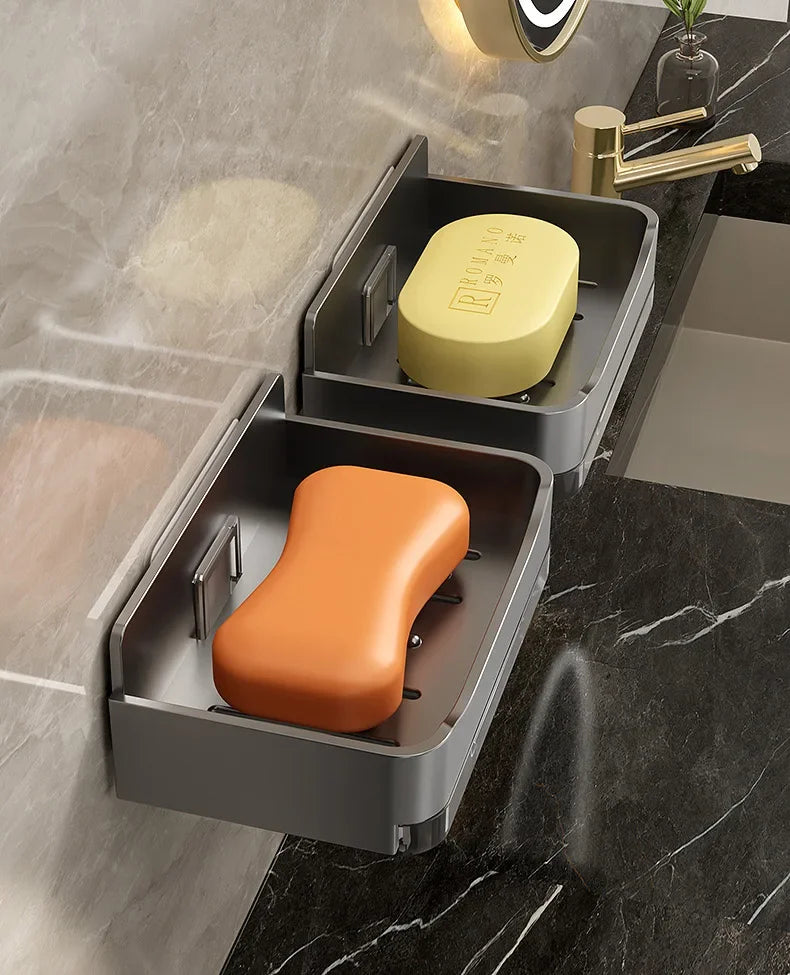 Wall Mounted Soap Holder with Double Drainage Design - Smarsty