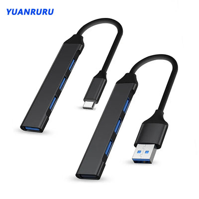 4 Port USB 3.0 Hub Ultra High Speed 5Gbps Transfer - Smarsty