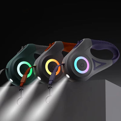 5M Automatic Retractable Dog Leash with LED Flashlight - Smarsty