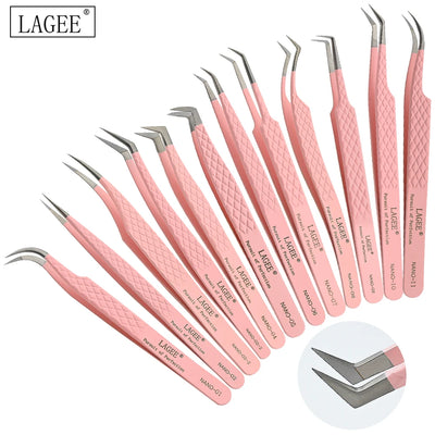 LAGEE Precision Lash Extension Tweezer with Nano Technology - Smarsty