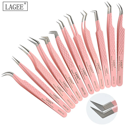 LAGEE Precision Lash Extension Tweezer with Nano Technology - Smarsty
