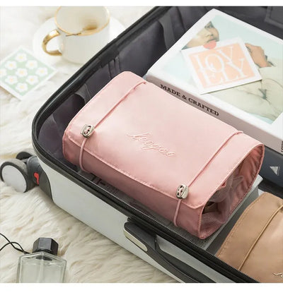 Detachable Cosmetic Bag Portable Large Capacity 4 in 1 Makeup Bags Portable Folding Travel Cosmetics Storage Toiletry Bag - Smarsty