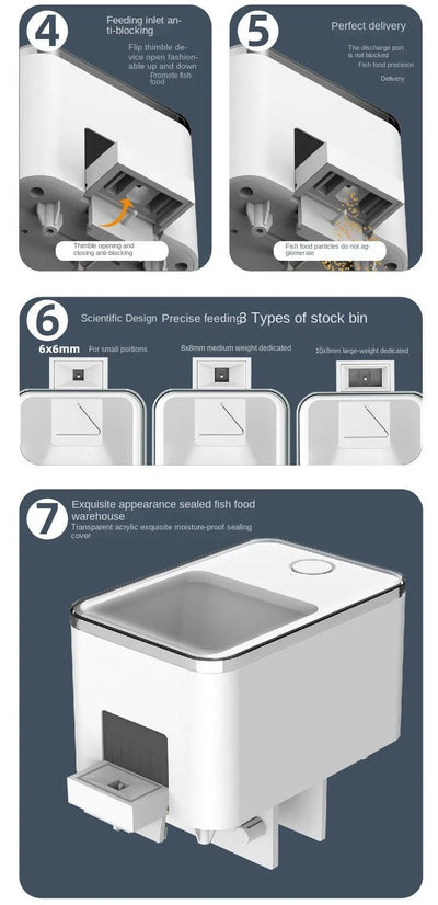 Automatic WiFi Fish Tank Feeder with Voice Control - Smarsty