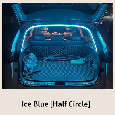 Car high brightness trunk lighting ambient light interior decoration LED wiring free automatic sensing tailgate light strip - Smarsty