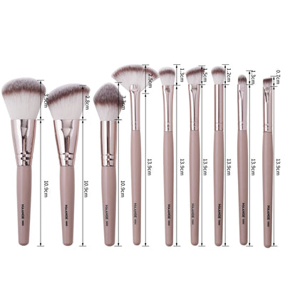 Maange 9 Piece Makeup Brush Set for Flawless Application - Smarsty