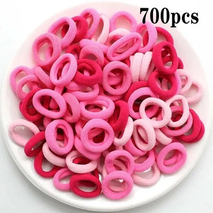 200 Pack Nylon Hair Bands Colorful Gentle No Damage - Smarsty