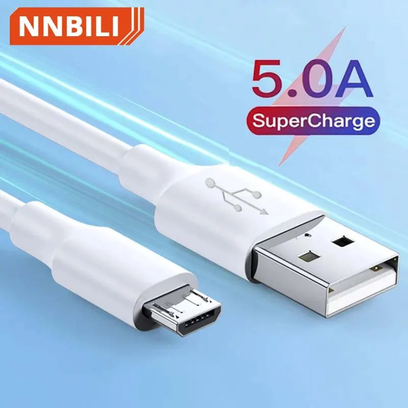 Micro USB Cable 5A Fast Charging Wire Mobile Phone Micro USB Cable For Xiaomi Samsung Andriod USB Type C 7A 10A Data Cable Cord - Smarsty