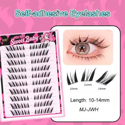 Self Adhesive Cluster Lashes for Effortless Application - Smarsty