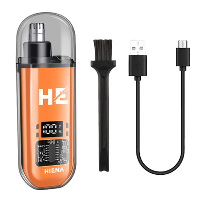 Nose Clippers Facial Hair Trimmer Digital Display Rechargeable Nose Trimmer Gift for Boyfriend Father Birthday