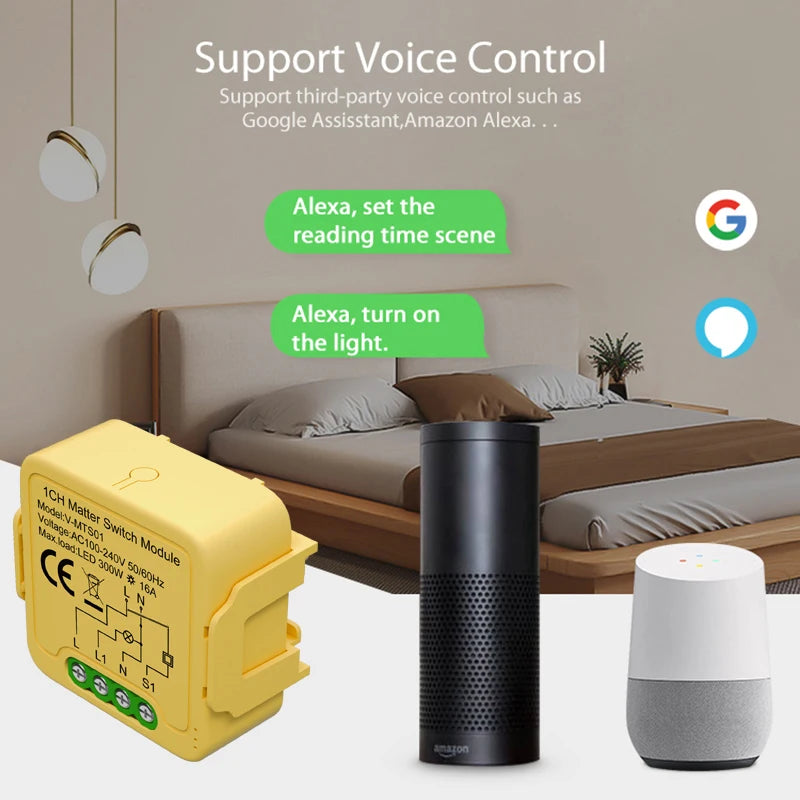 Matter WiFi Smart Switch Module For Home Automation - Smarsty