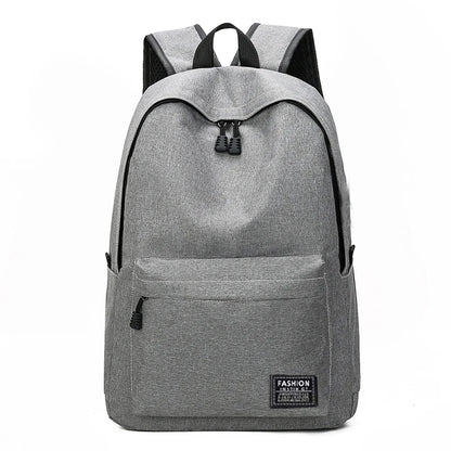 Men's backpack made of nylon, suitable for school, business trips and single or double shoulder carrying - solid color design - Smarsty
