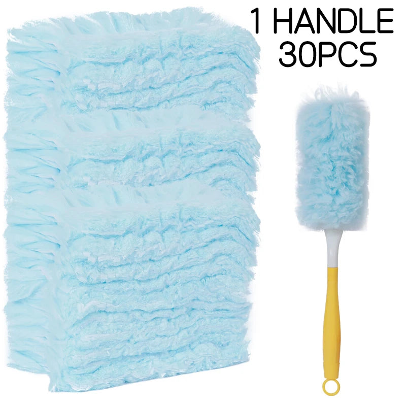 Double sided 360 ° electrostatic dust duster is used for large-scale cleaning of dust, spider webs, and disposable dust collecto - Smarsty