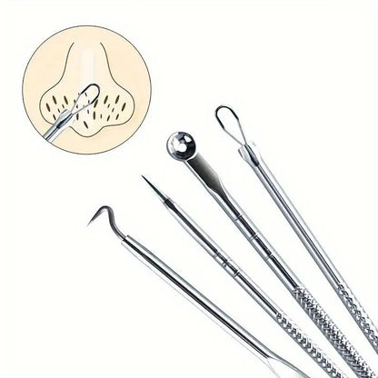 4 Piece Acne Blackhead Removal Needle Set - Smarsty