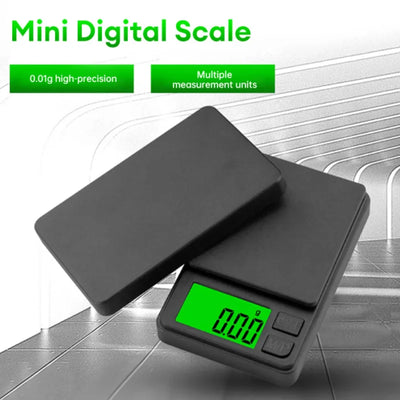 Precision Pocket Scale 1000g X 0.1g - Digital Gram, Food, Jewelry, Ounces/Grains Scale with Backlit LCD - Mini Scale for Travel - Smarsty