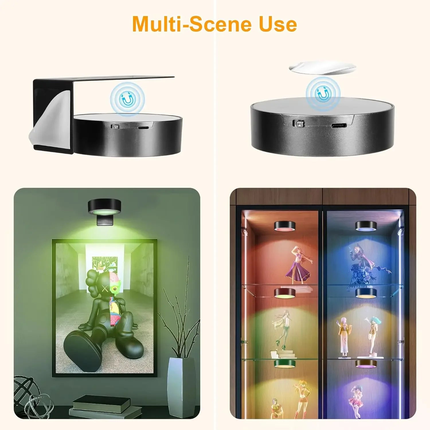 Magnetic LED Wall Light with Dimmable Feature - Smarsty