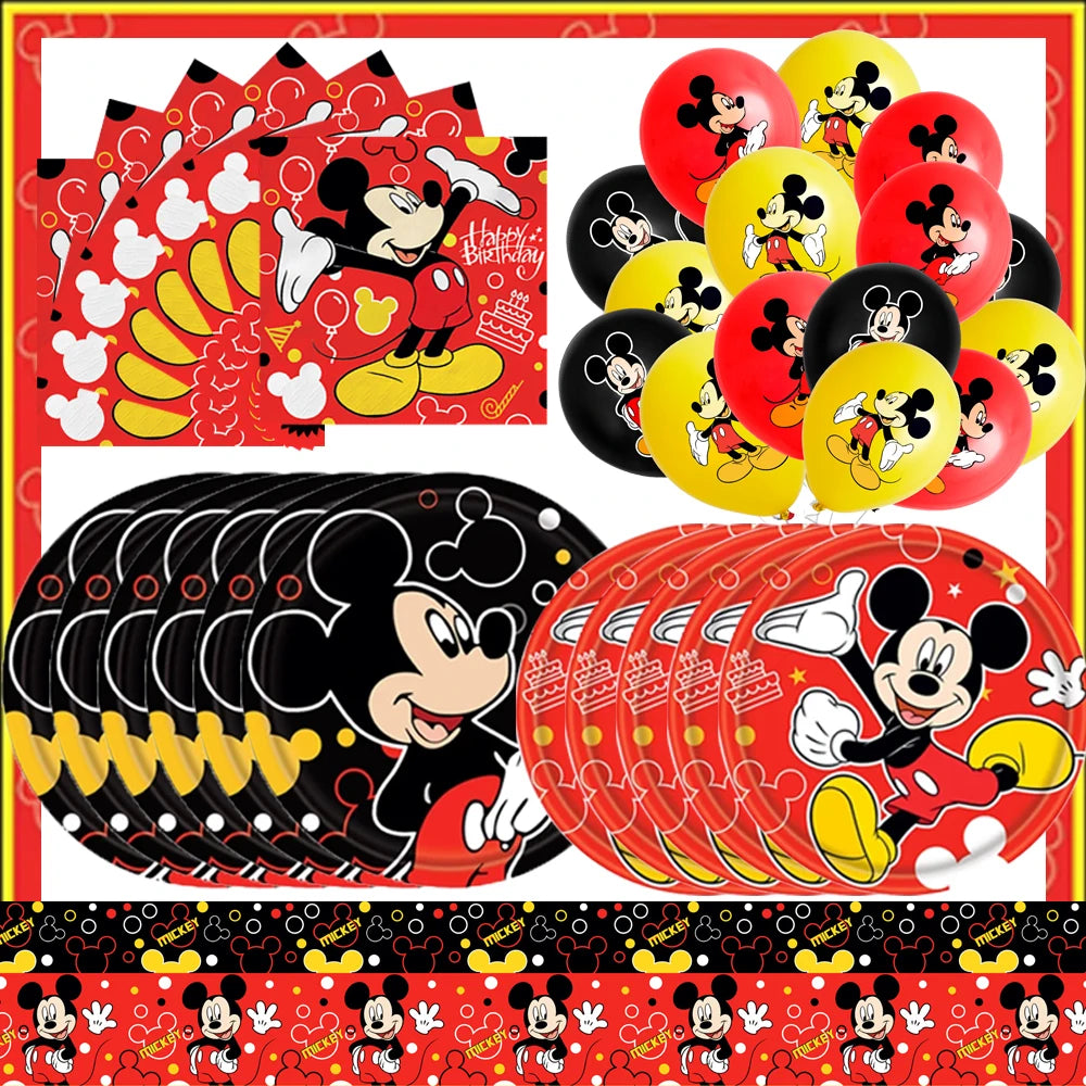 Disney Mickey Mouse Party Supplies Set for Kids Birthdays - Smarsty