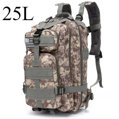 25L/50L Tactical Backpack Molle Bag Outdoor Bags Backpack for Hiking Camping Trekking Hunting Fishing GYM Bags Backpacks - Smarsty