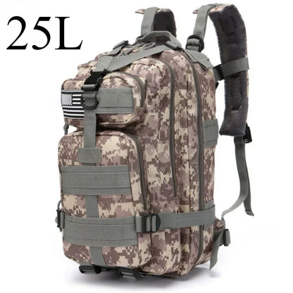 25L/50L Tactical Backpack Molle Bag Outdoor Bags Backpack for Hiking Camping Trekking Hunting Fishing GYM Bags Backpacks - Smarsty