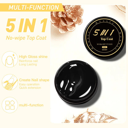 MTSSII 5 IN 1 No Wipe Top Coat Gel - Smarsty