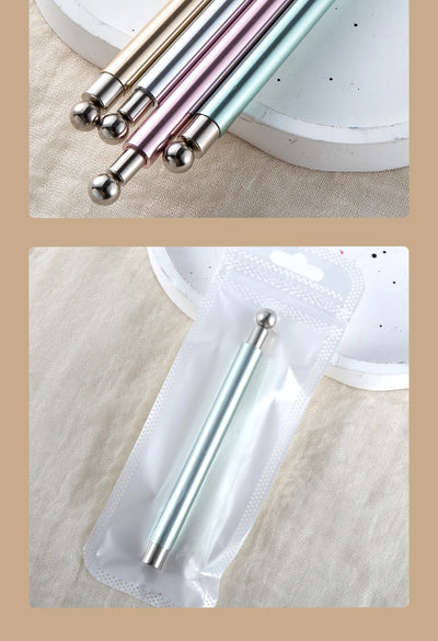 Cat Eye Nail Art Magnetic Tool Cylindrical Stick with Ball Magnet Manicure Accessory for Glass Bead Effects Fits UV Gel Polish - Smarsty
