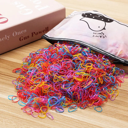 Colorful Kids Hair Ties Ponytail Bands Gentle Non Slip - Smarsty