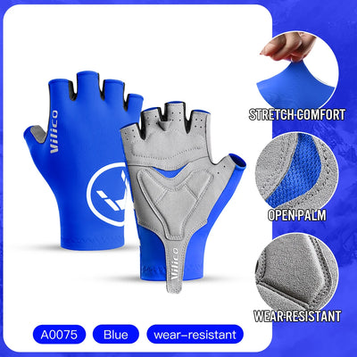 Breaking Wind Cycling Half Finger Gloves Anti-slip Bicycle Mittens Racing Road Bike Glove MTB Biciclet Guantes by Smarsty