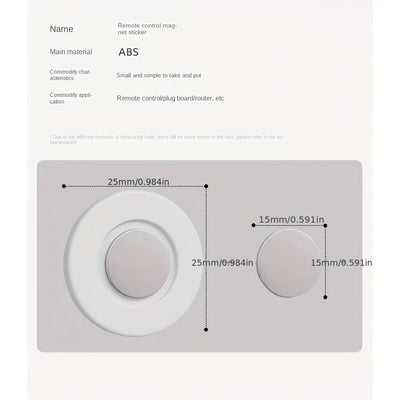 Magnetic Remote Control Holder Wall Mount Adhesive Remote Control Holder Strong Hold Tv Remote Holder for Home Office