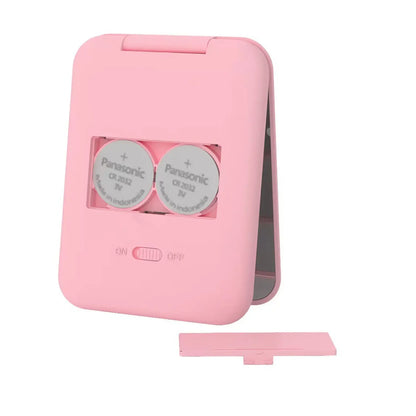 Mini LED Makeup Mirror Portable Vanity Mirrors with Light 1X 2X Magnifying Pocket Mirror Foldable Cosmetic Vanity Mirrors