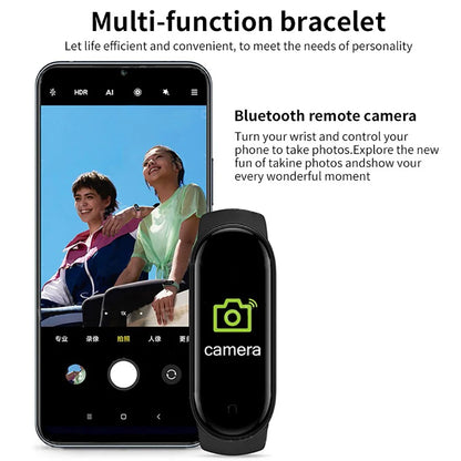 M6 Smart Watch for Fitness Tracking and Heart Rate Monitoring - Smarsty