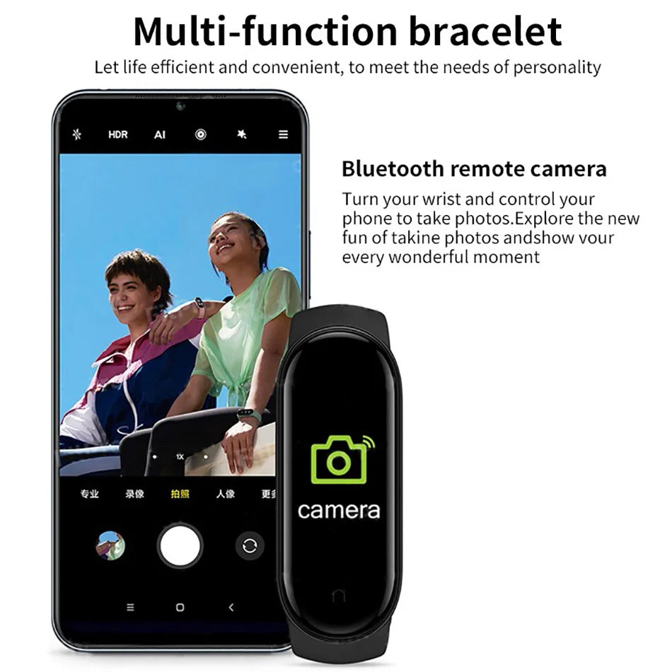 M6 Smart Watch for Fitness Tracking and Heart Rate Monitoring - Smarsty