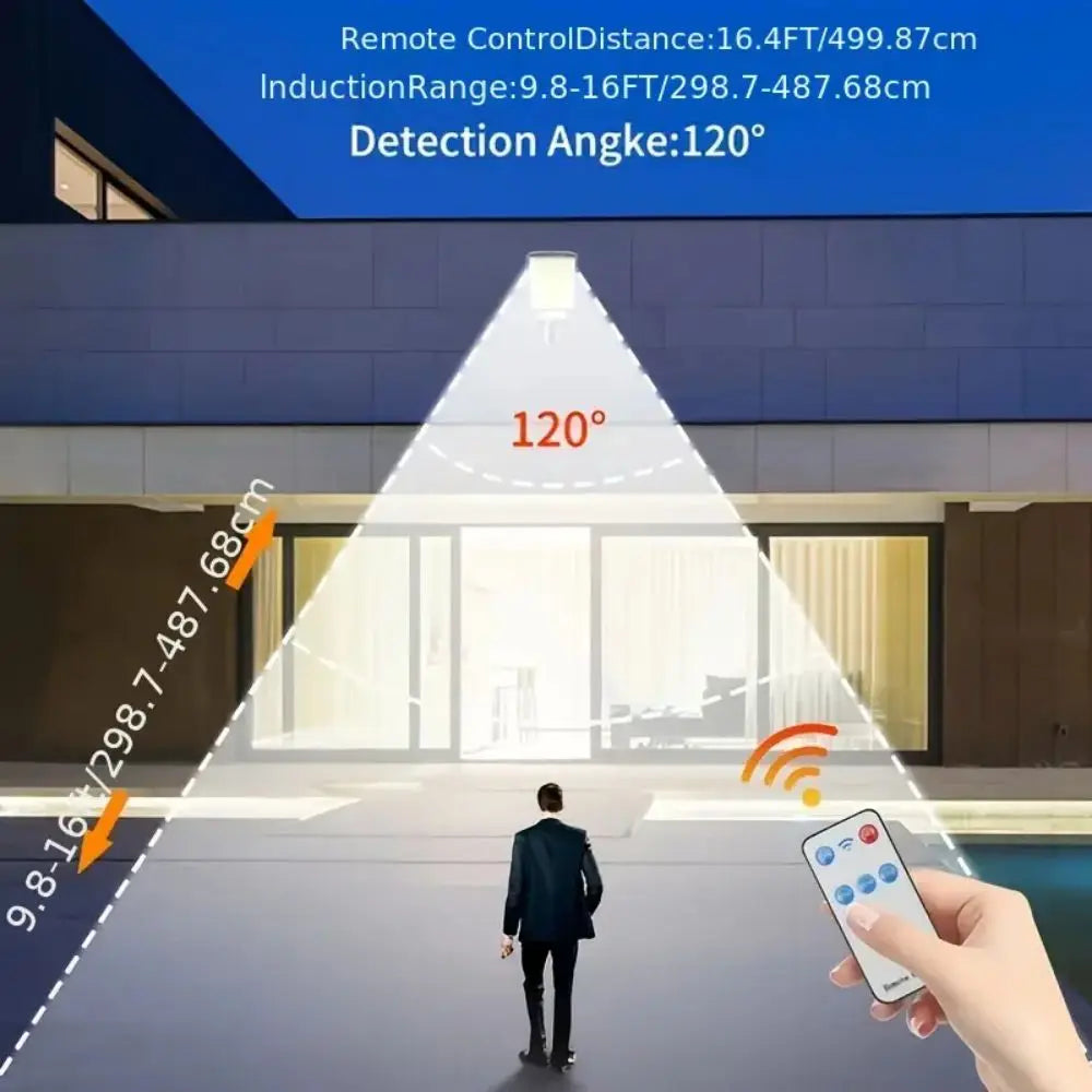 1/2/4-Pack Solar Street Lights, 108 COB LED Outdoor Wall Lights with Remote Control and Motion Sensor, Adjustable 3 Modes, Suita