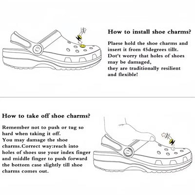 MINISO Sanrio Hello Kitty Shoe Charms DIY Detachable Hole Shoes Decorate Accessories Festival Party Gifts Christmas Gift - Smarsty
