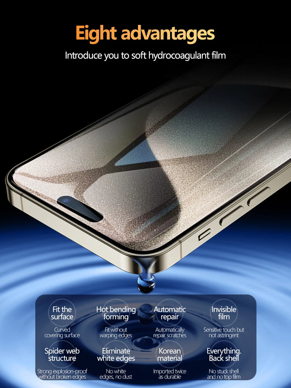 5PCS Full Cover Hydrogel Film For iPhone 17 Pro Max 17 Air Screen Protector For iPhone 16 Pro Max 14 15 Plus 12 13 Mini 16E Film