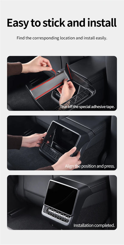 Rear Center Console Air Vent Cover Dust Shield for EV - Smarsty