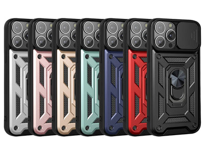 Smarsty Rugged Iphone Armor Case With Camera Lens Protector -